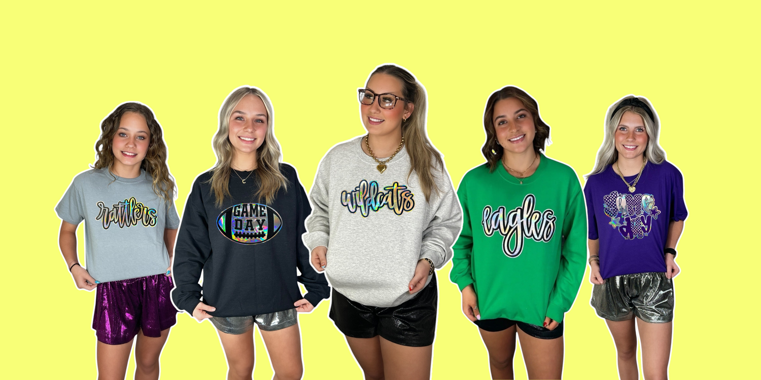 Metallic Completed Tees/Crews