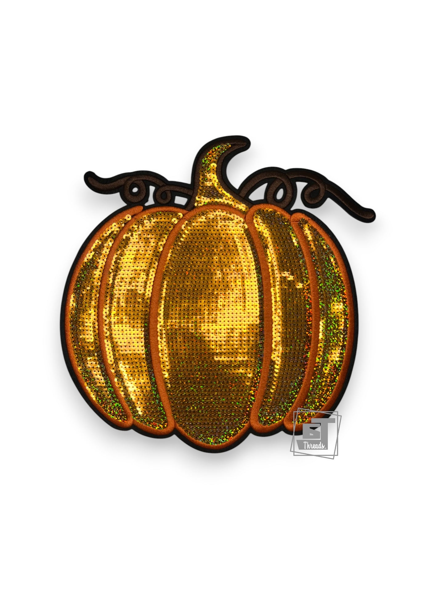 orange sequin pumpkin