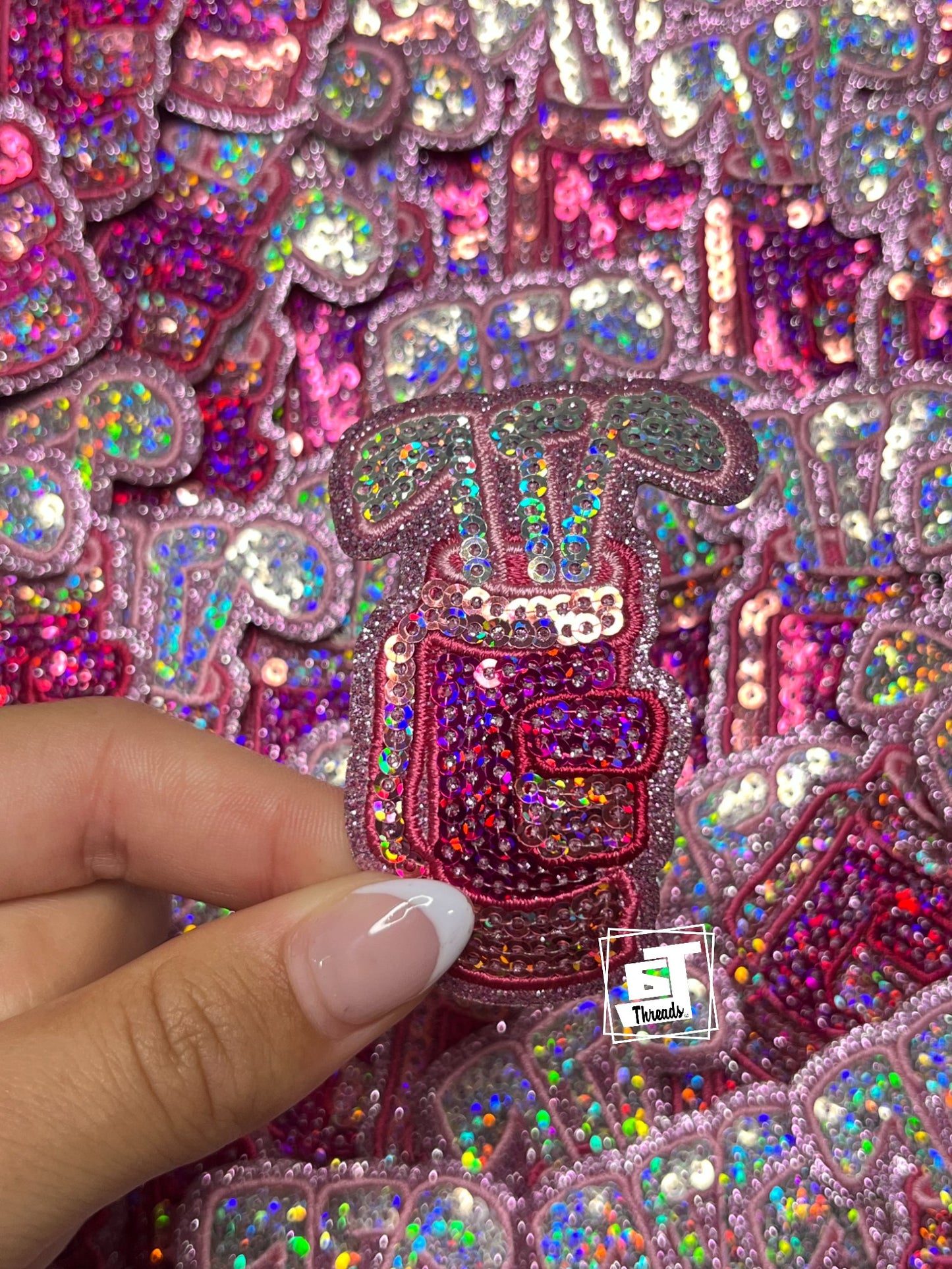 Pink Sequin Golf Bag