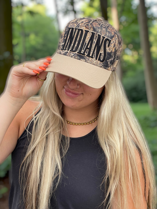 Camo Indians Cap