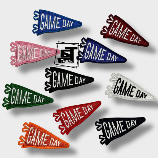 Game day pennants cap patches