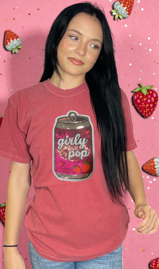 Pink sequin Girly Pop Can