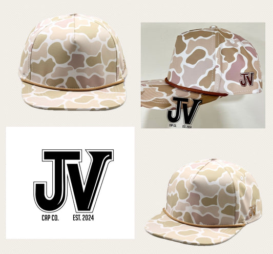 Tan duck camo blank caps