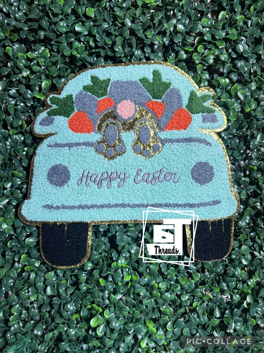 Easter Truck iron on patch