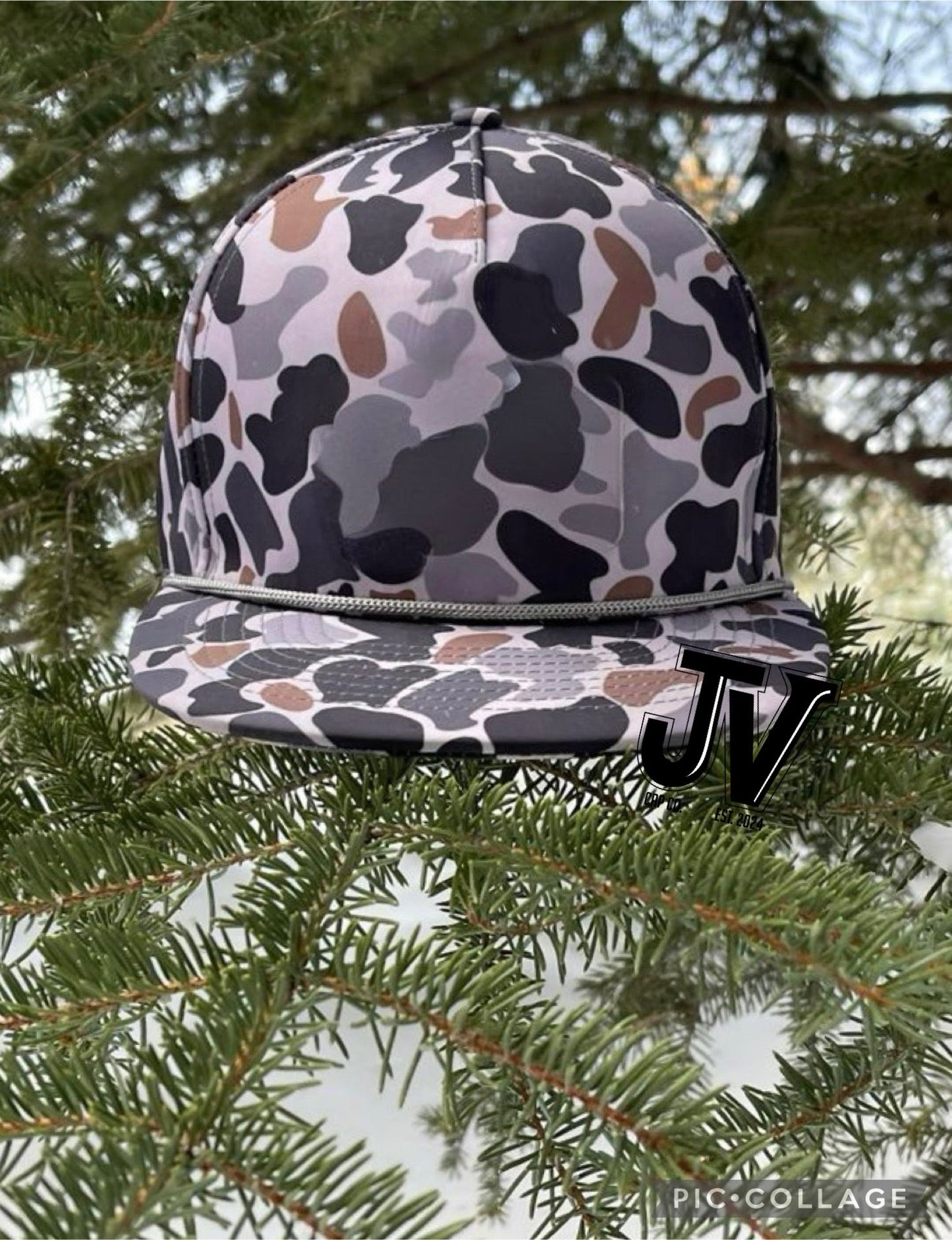 jv dark duck camo cap