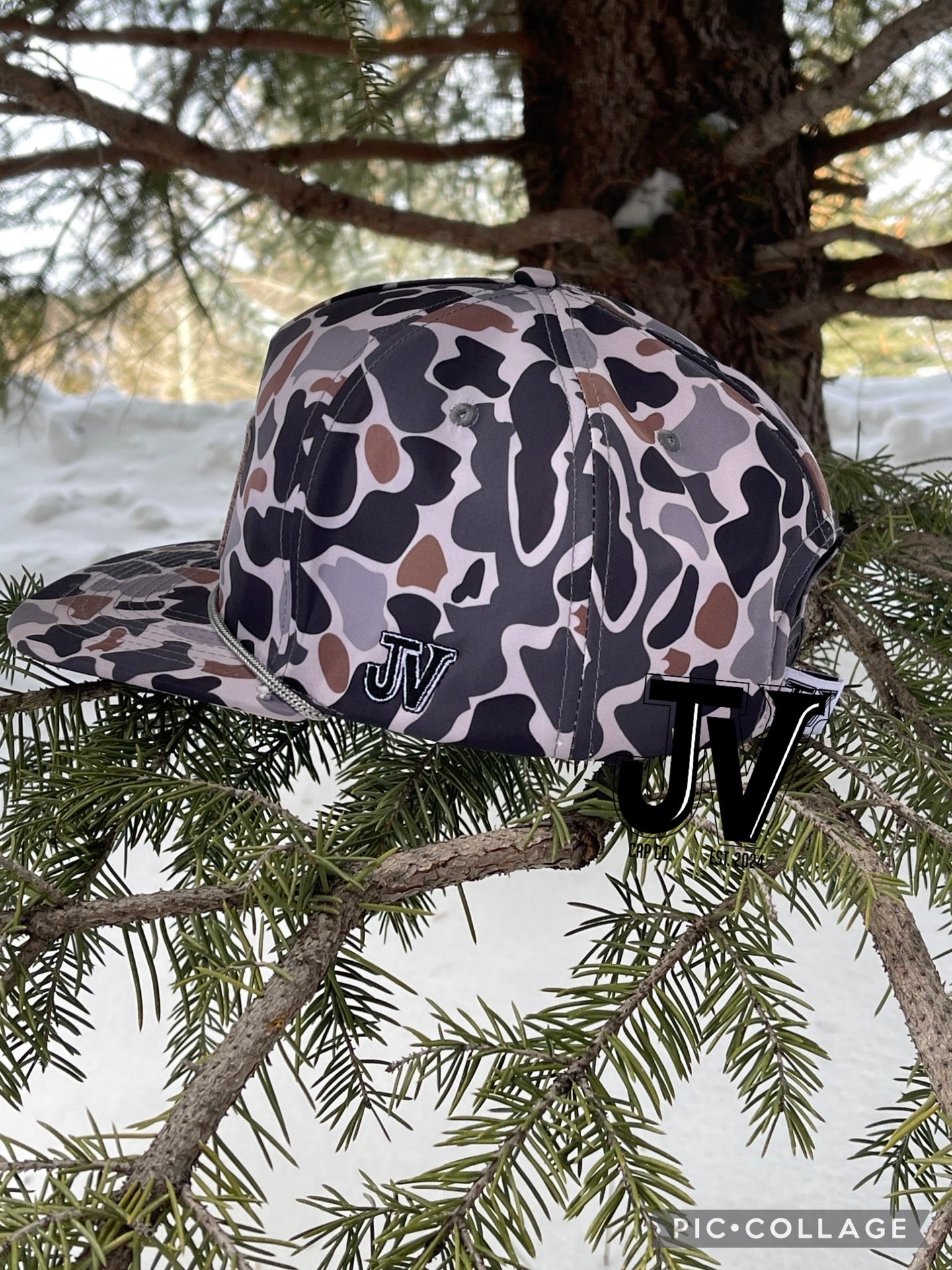 jv dark duck camo cap