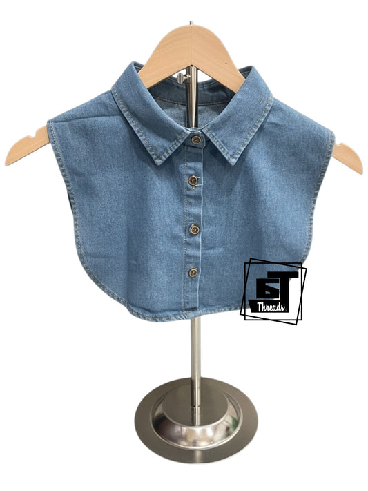 Dark Denim Fake Collar/Dickies