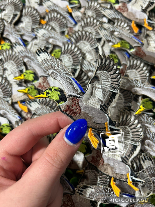 Flying mallard cap patch 