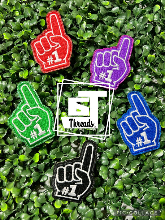 5 #1Foam finger cap patch 