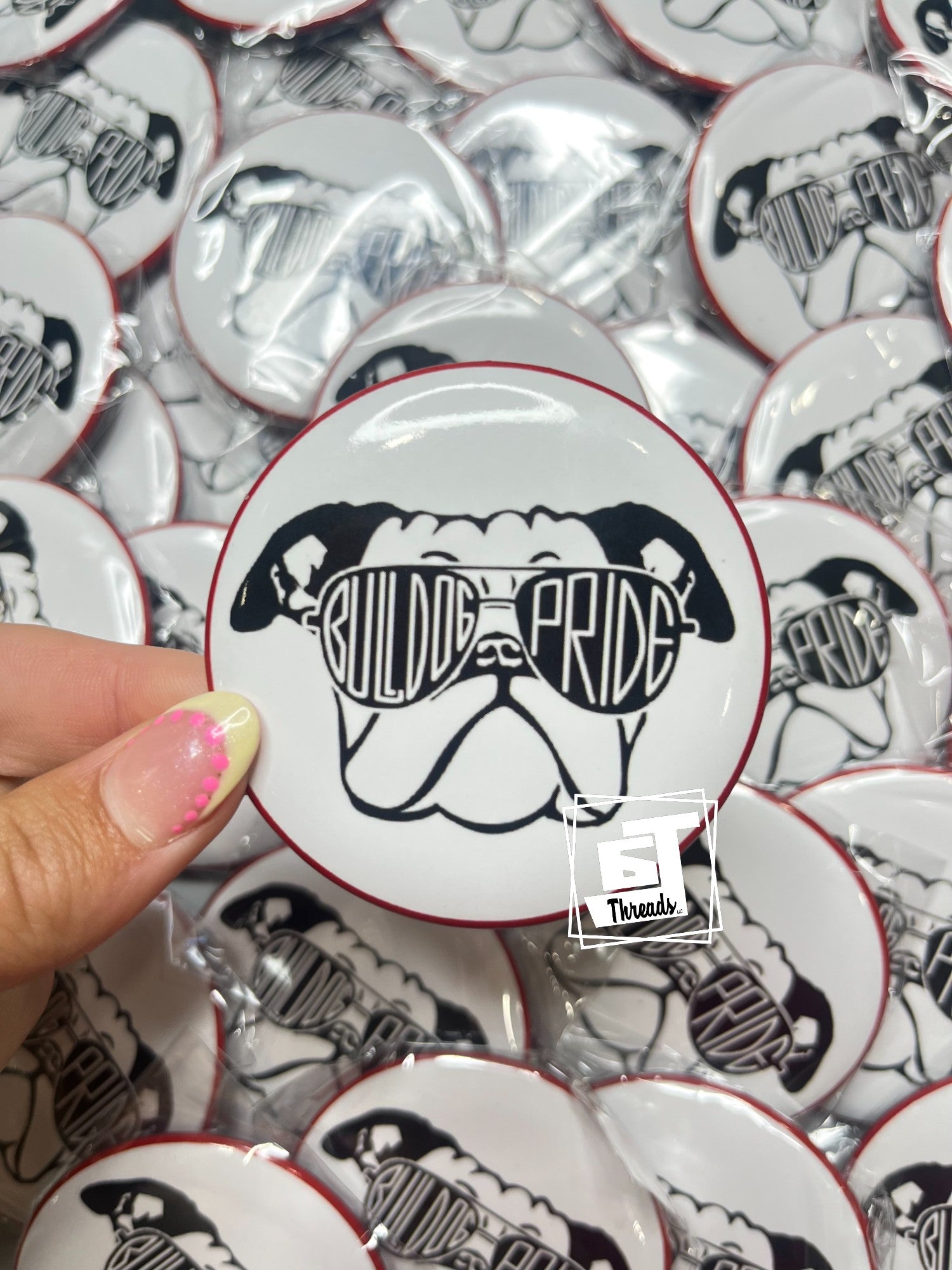 Bulldog Pride Sunglasses Pin