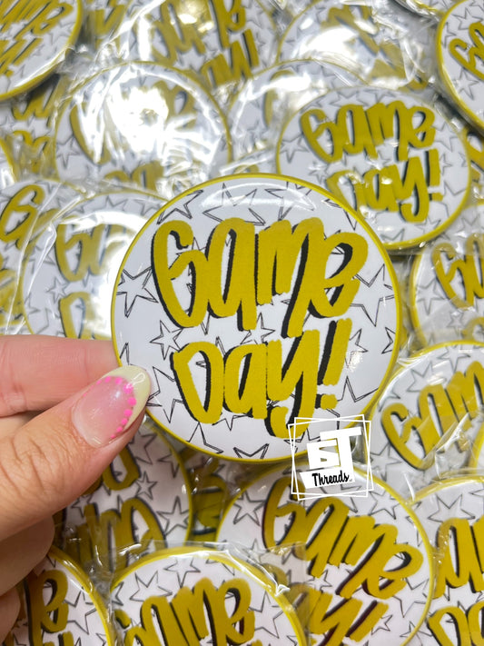Yellow Gameday Pin 