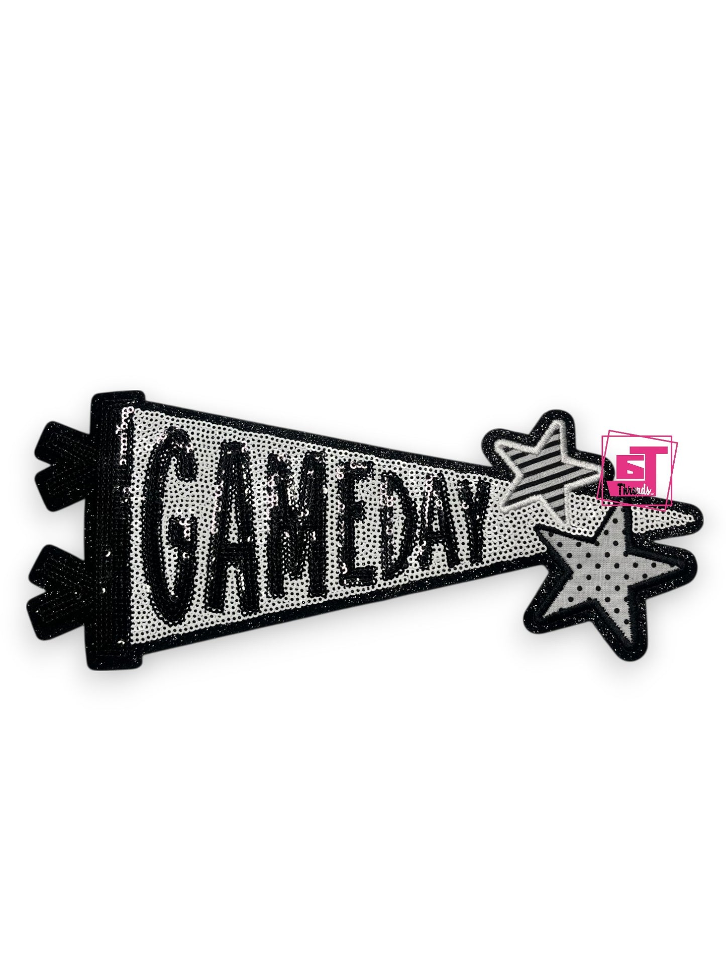 Sequin Gameday Flag iron on patch
