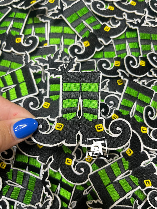 Witch shoes cap patch
