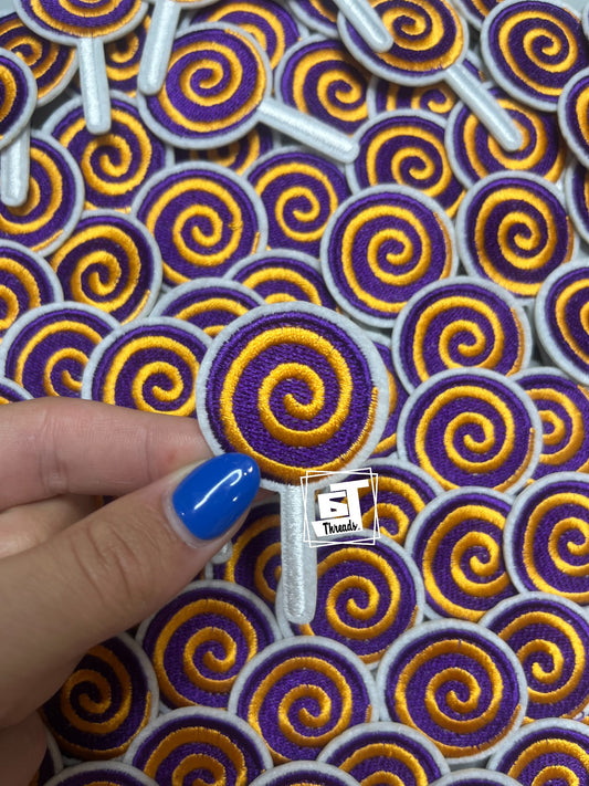 Purple and Orange Lollipop