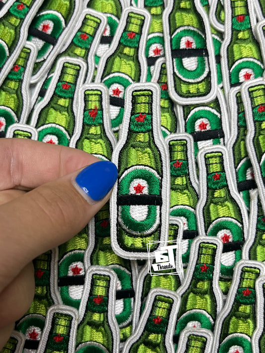 Green Beer Bottle cap patch