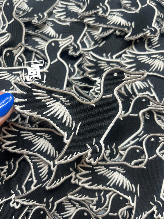 Black Flying Duck cap patch