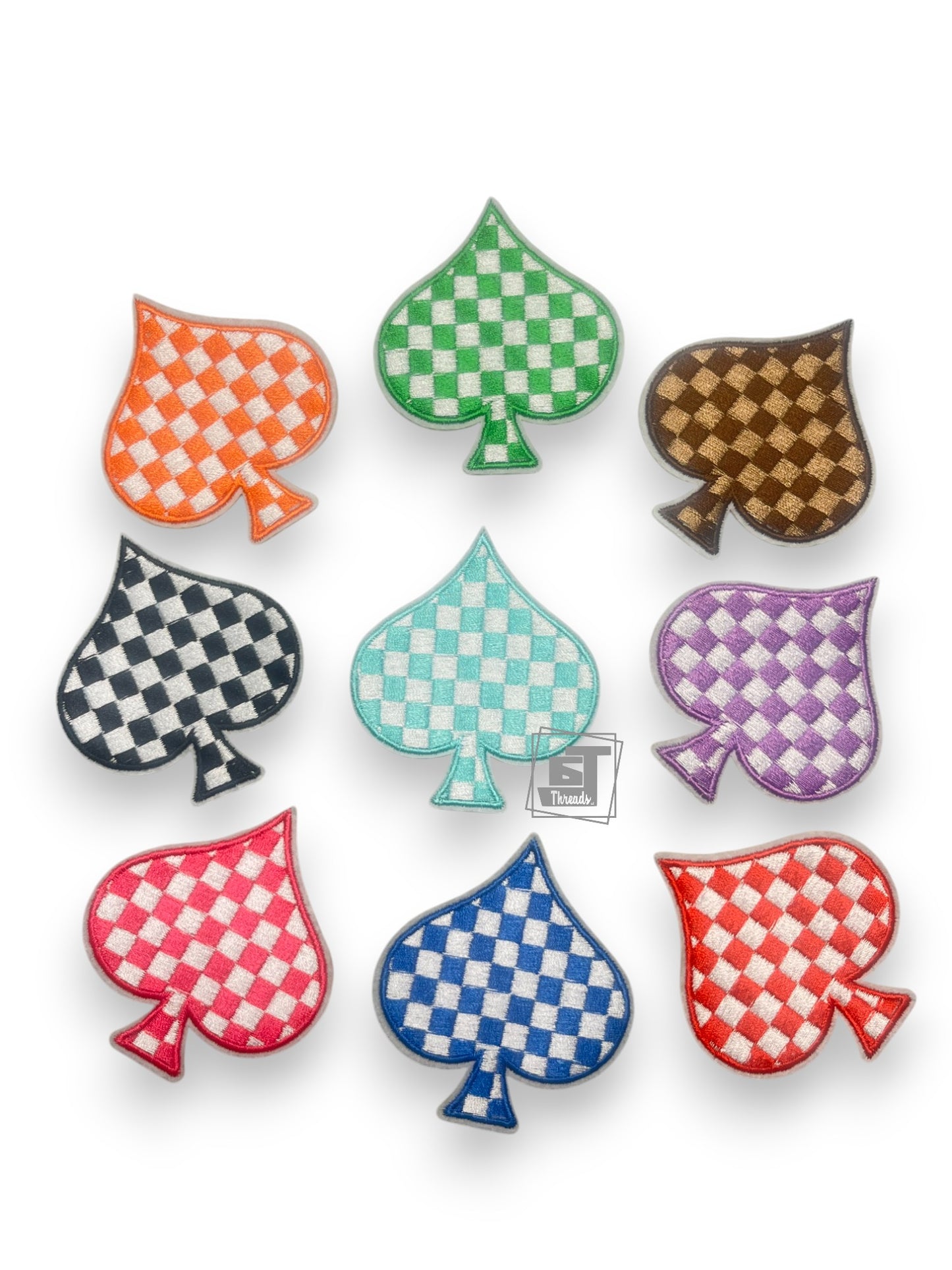Checkered Ace of Hearts...Cap Patch