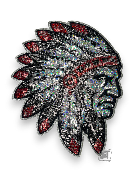 Sequin Indian Head....Patches Only