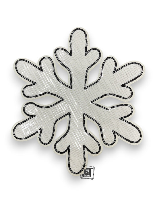 White Sequin Snowflake