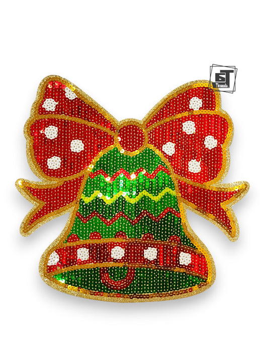 Sequin Christmas Bell....Patches Only