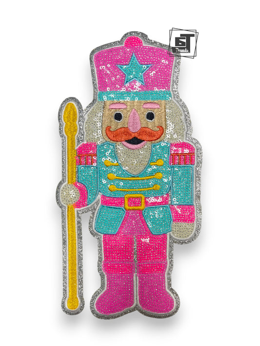Pink Sequin Single Nutcracker
