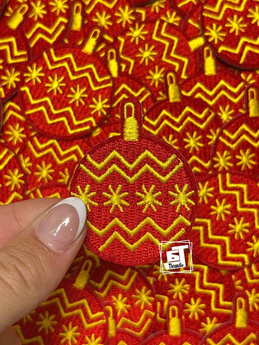 Red & Yellow Christmas Ornament