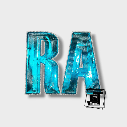 Sequin RA iron on patch