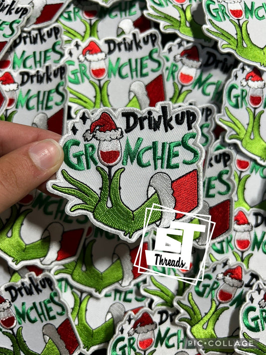 Drink Up Grinches cap patch