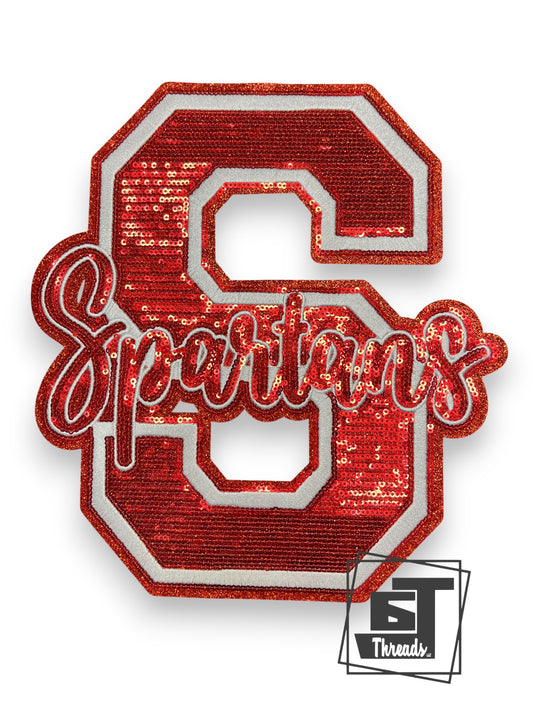 Red Sequin S Spartans