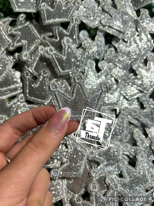 Silver Crown cap patch