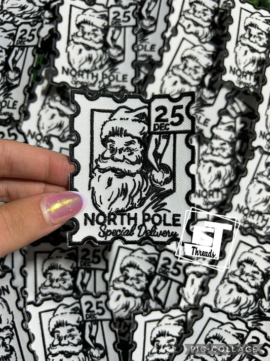 North Pole Stamp cap patch