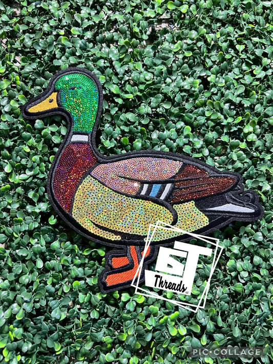 Sequin Duck iron on patch