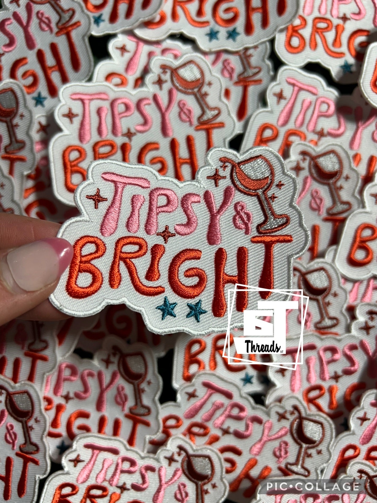 Tipsy and Bright cap patch