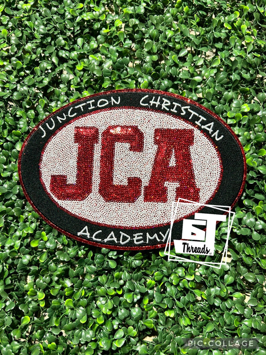 Sequin JCA iron on patch