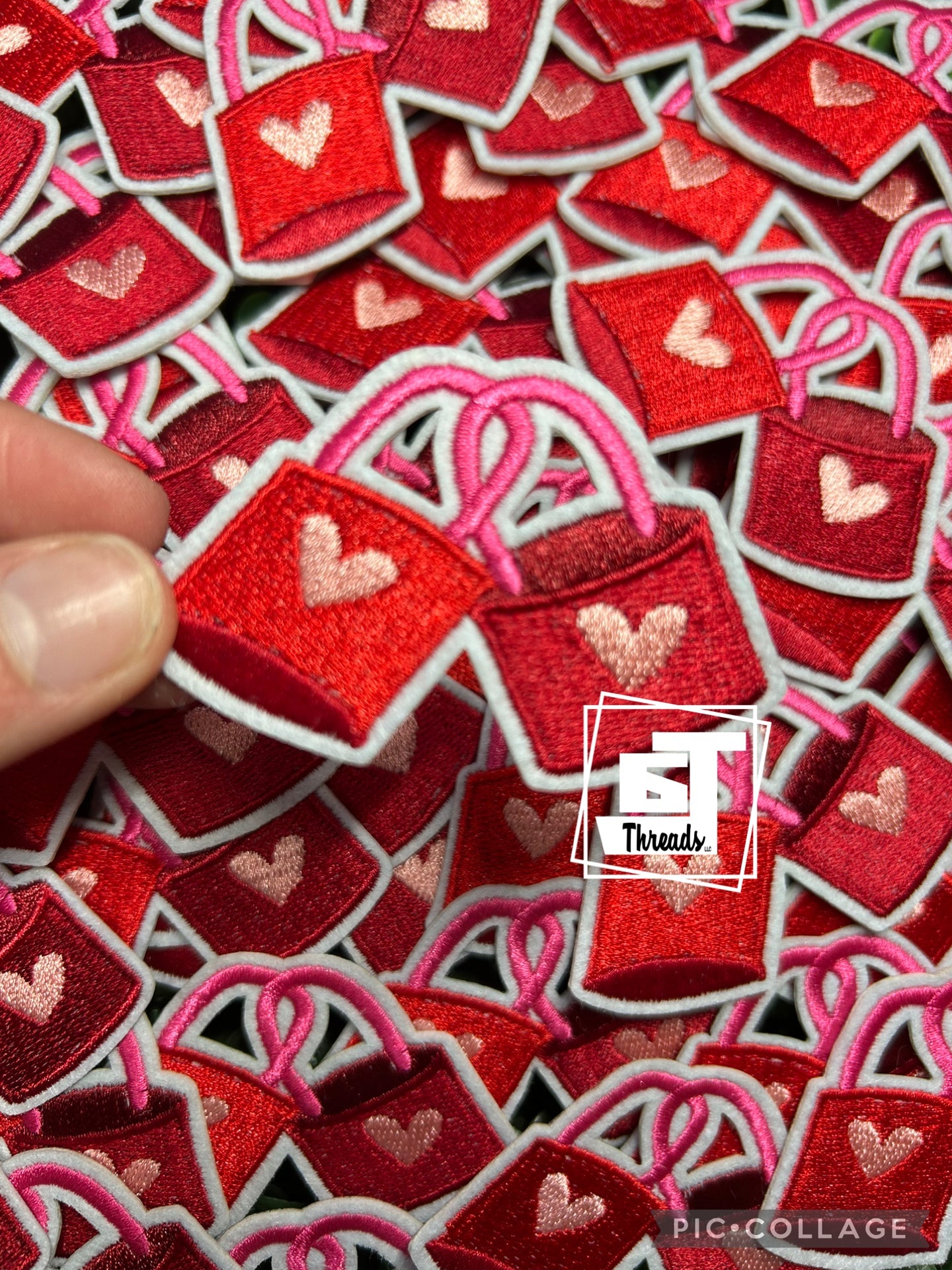 Red Heart Locks cap patch