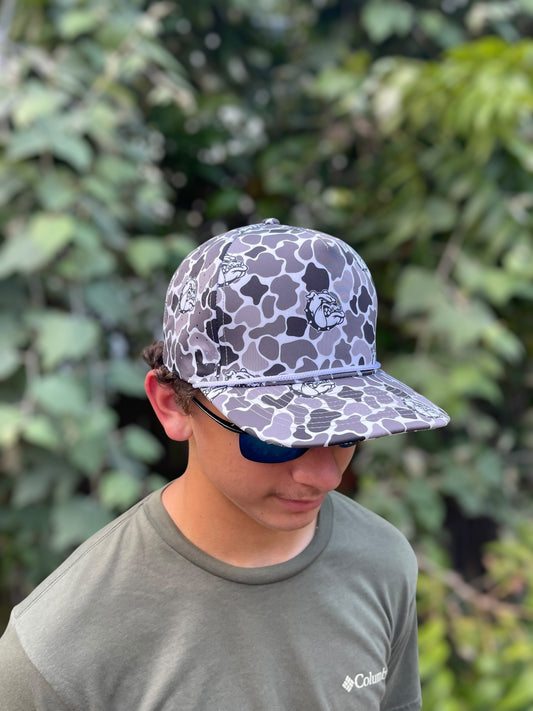 Jv Cap Co Black and White Camo Bulldogs Cap (Shipping week of Oct.20)