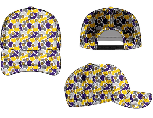 PREORDER!! Closes 10/17! JV Cap Co Tiger Purple and Gold Camo