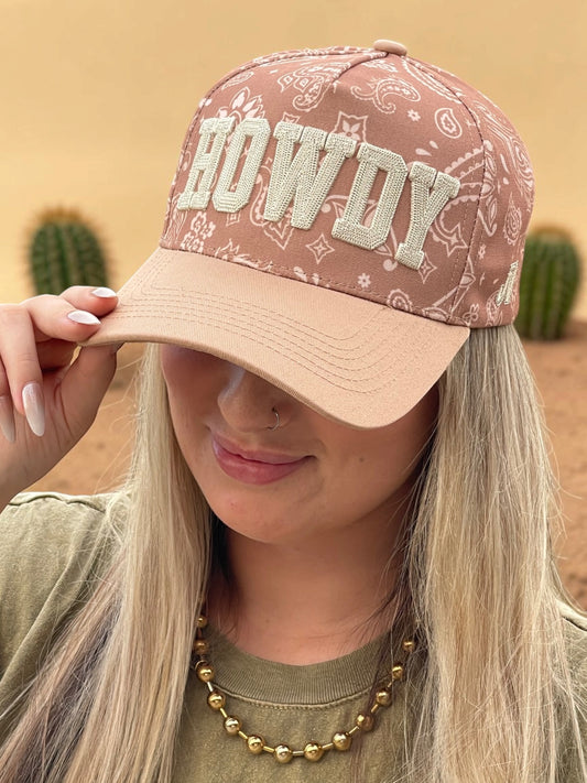Light Tan Pattern Howdy Cap